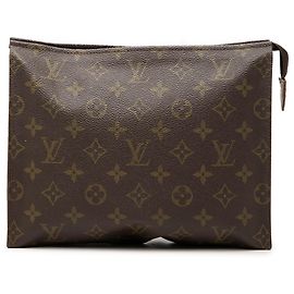 Louis Vuitton Brown Monogram Kulturbeutel 26