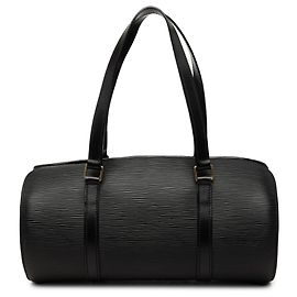 Louis Vuitton Black Epi Soufflot