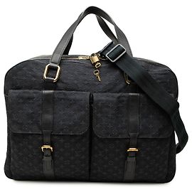 Bolsa Duffle Louis Vuitton Blue Monogram Mini Lin Claudine