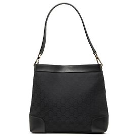 Borsa a tracolla Gucci in tela GG nera