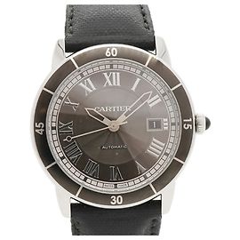 Relógio Masculino Cartier Ronde Croisière WSRN0003 Mostrador Cinza