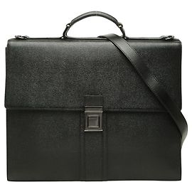 Borsa business Burberry in pelle nera