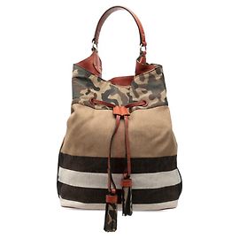 Burberry Susanna Tassel Camo Handtasche