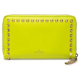 Carteira Longa com Fecho de correr Redonda Valentino Rockstud