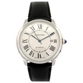 NEUE MUST DE CARTIER RONDE UHR WSRN0032 40MM STAHL AUTOMATIK FULLSET