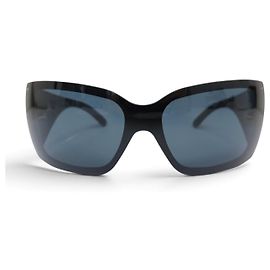 OCCHIALI DA SOLE CHANEL 6012 NUOVI MASCHERA NERA SCATOLA ASTUCCIO SUNGLASSES MASK