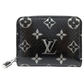 NEW LOUIS VUITTON ZIPPY WALLET PYTHON LEATHER MONOGRAM N97059
