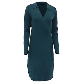 Mini abito a portafoglio Diane Von Furstenberg in viscosa verde