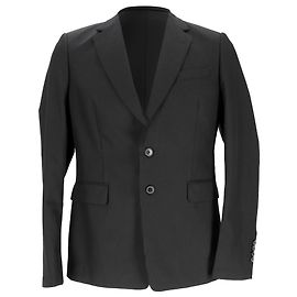 Blazer de botonadura sencilla Dries Van Noten en lana negra