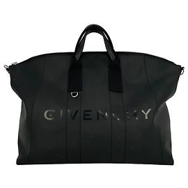 Givenchy Antigona Sport Tasche aus schwarzem beschichtetem Canvas