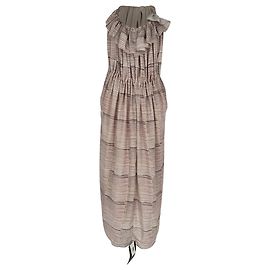 Vestido midi estampado con cuello halter See by Chloé en poliéster multicolor