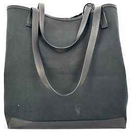 Saco Tote The Row Park Tote Three em lona de nylon preta
