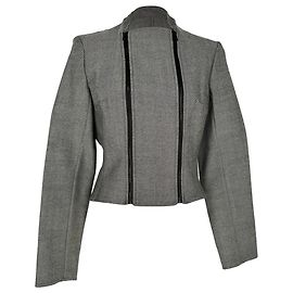 Autre Marque Blazer con doppia zip Christian Dior in lana grigia