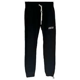 Pantaloni jogger Amiri con stampa logo in cotone nero