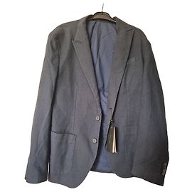 Casaco Blazer Massimo Dutti Masculino Azul Tecido Italiano