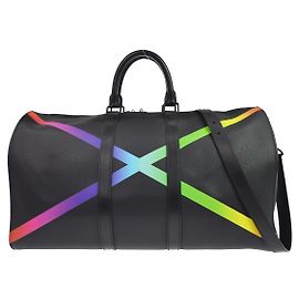 Louis Vuitton Keepall Bandouliere Rainbow Taiga Leather 50