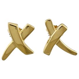 Autre Marque Orecchini Tiffany & Co. Graffiti X in oro giallo 18K