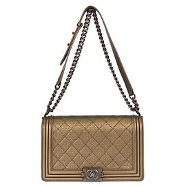 Chanel Boy Flap Quilted Perforated Lambskin Large