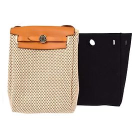 Hermès Hermes Herbag Toile and Leather TPM