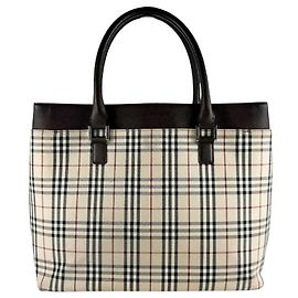 Burberry Handtasche aus Nylon, Canvas und Leder