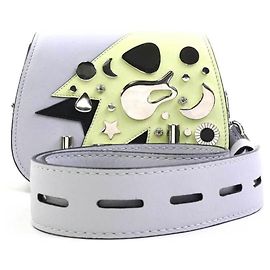 Borsa a tracolla Tod's in pelle grigio chiaro e giallo