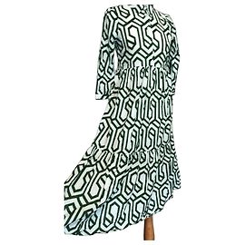 Alain Manoukian Manoukian Folk Maxikleid aus Baumwolle mit Geometrischem Print