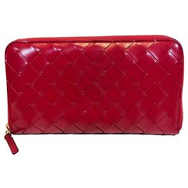 Cartera larga de piel Intrecciato Bottega Veneta
