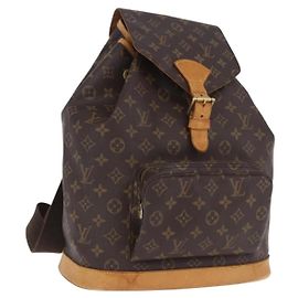 LOUIS VUITTON Monogram Montsouris GM Backpack M51135 LV Auth 196971