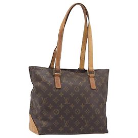 LOUIS VUITTON Monogram Cabas Piano Tote Bag M51148 LV Auth 201480
