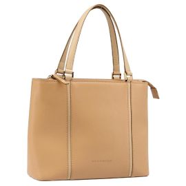 Borsa a mano BURBERRY in pelle Beige Gold Auth 203613A