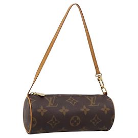 LOUIS VUITTON Monogram Papillon Pouch Pouch LV Auth 201261A