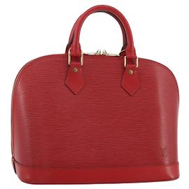 Borsa a mano LOUIS VUITTON Epi Alma Castilian Red M52147 LV Auth 197494A