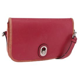Borsa a tracolla LOEWE in pelle rossa e oro autentica 204848