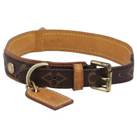 LOUIS VUITTON Monogram Collie Baxter PM Dog Leash M58072 LV Auth 204242