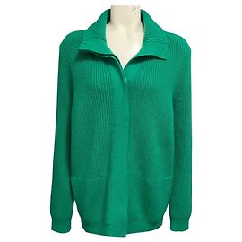 Cárdigan de punto de lana y cachemira verde Tom Ford