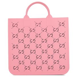 Borsa Tote in gomma GG per bambini Gucci rosa