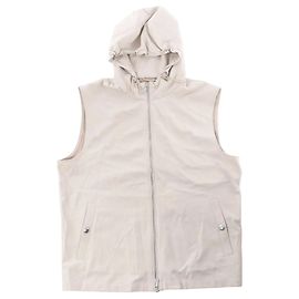 Autre Marque Eleventy Kapuzenweste mit Reißverschluss in Beige, Größe 50 IT