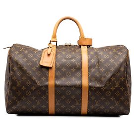 Mala de Viagem Louis Vuitton Monogram Keepall 50 Castanha