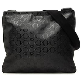 Borsa Crossbody Gucci GG Stampata Nera