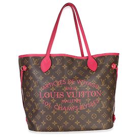 Louis Vuitton Rose Indien Monogram Articles de Voyage Ikat Neverfull MM