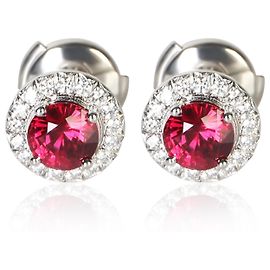 Orecchini Soleste in platino, rubini e diamanti Tiffany & Co.