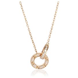 Collana Love Cartier in oro rosa e diamanti
