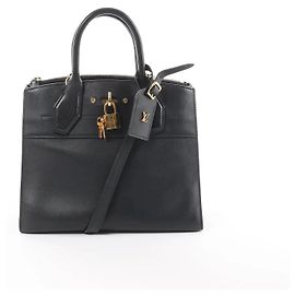 Louis Vuitton City Steamer PM Taurillon 2Way Handtasche in Schwarz M53028