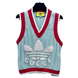 Chaleco de punto Gucci x Adidas Turquesa Lana XS