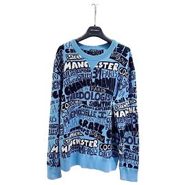 Malha Chanel de algodão azul tamanho 38