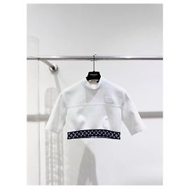 Top Louis Vuitton in cotone bianco