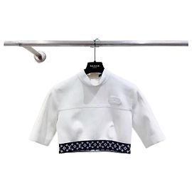 Top Louis Vuitton de algodón blanco