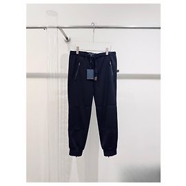 Pantaloni Louis Vuitton Monogram in cotone nero