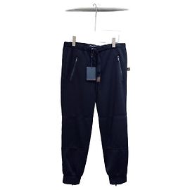 Pantalones Louis Vuitton Monogram en algodón negro