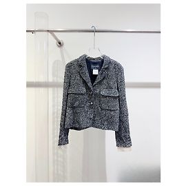 Casaco Chanel de Tweed Multicor Tamanho 38